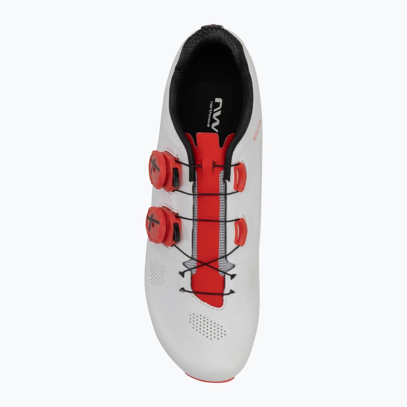 Buty szosowe męskie Northwave Revolution white/red fluo 5