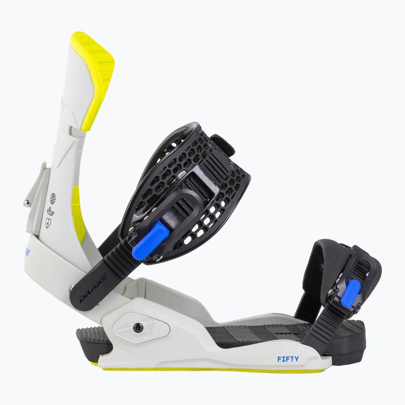 Wiązania snowboardowe męskie Drake Fifty grey/lime 2