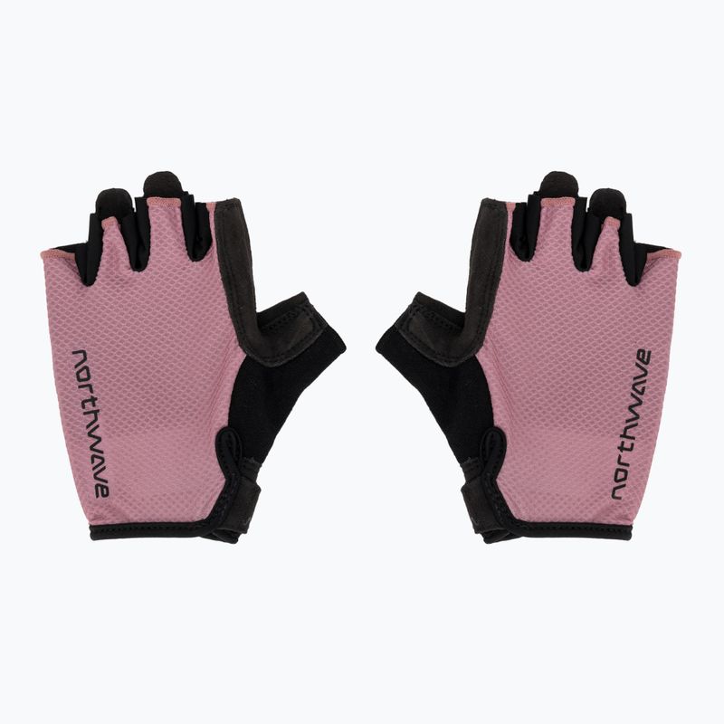 Rękawiczki rowerowe damskie Northwave Active Max Short Finger dusty malva 2