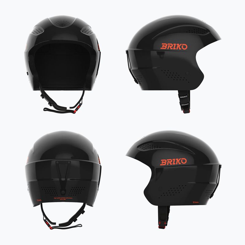 Kask narciarski dziecięcy Briko Elias Jr shiny black/orange 4