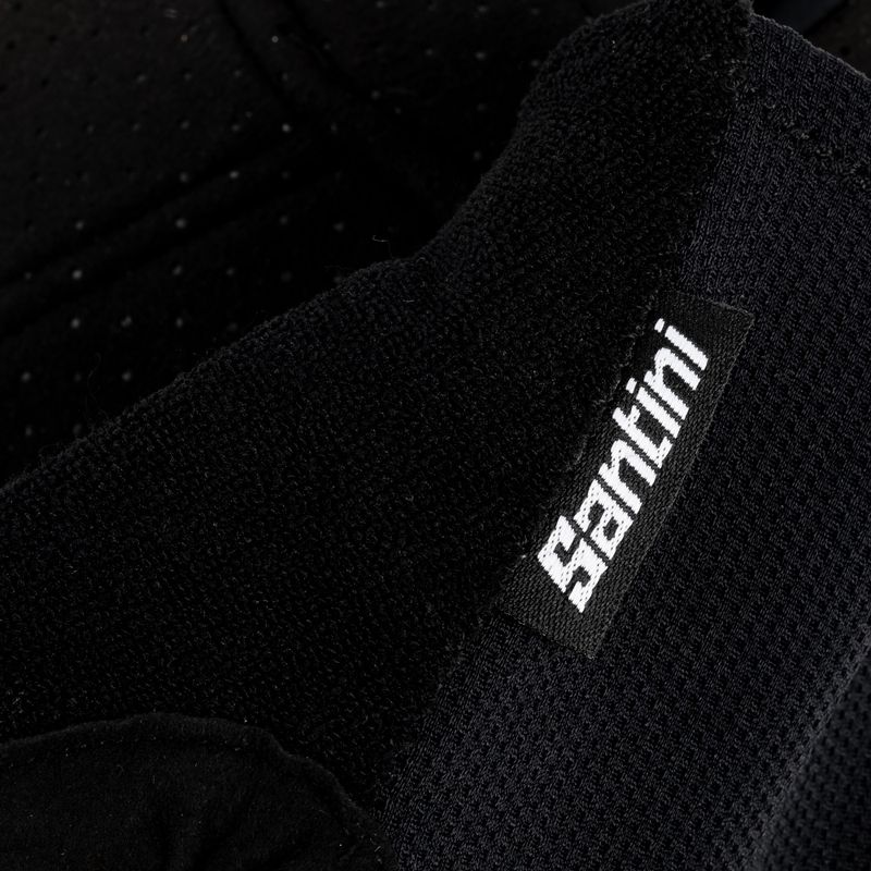 Rękawiczki rowerowe Santini Brisk black 3