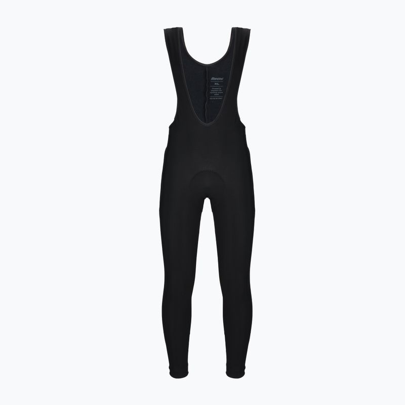 Spodnie rowerowe męskie Santini Raro Winter Thermofleece black