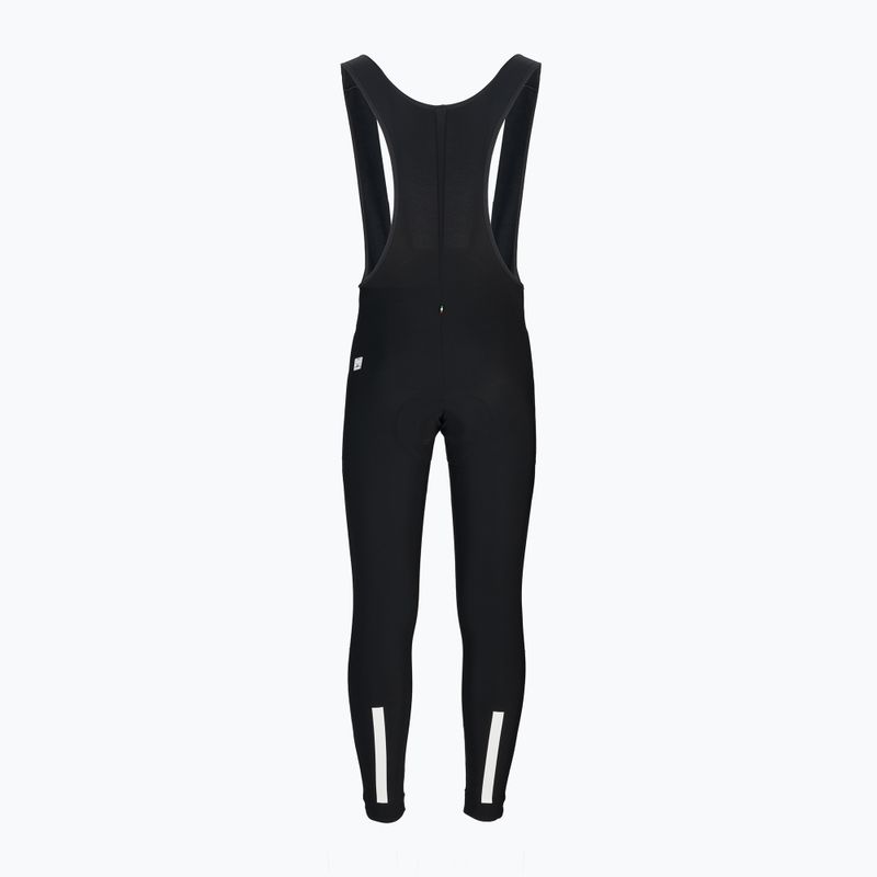 Spodnie rowerowe męskie Santini Raro Winter Thermofleece black 2