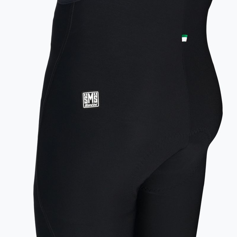 Spodnie rowerowe męskie Santini Raro Winter Thermofleece black 3