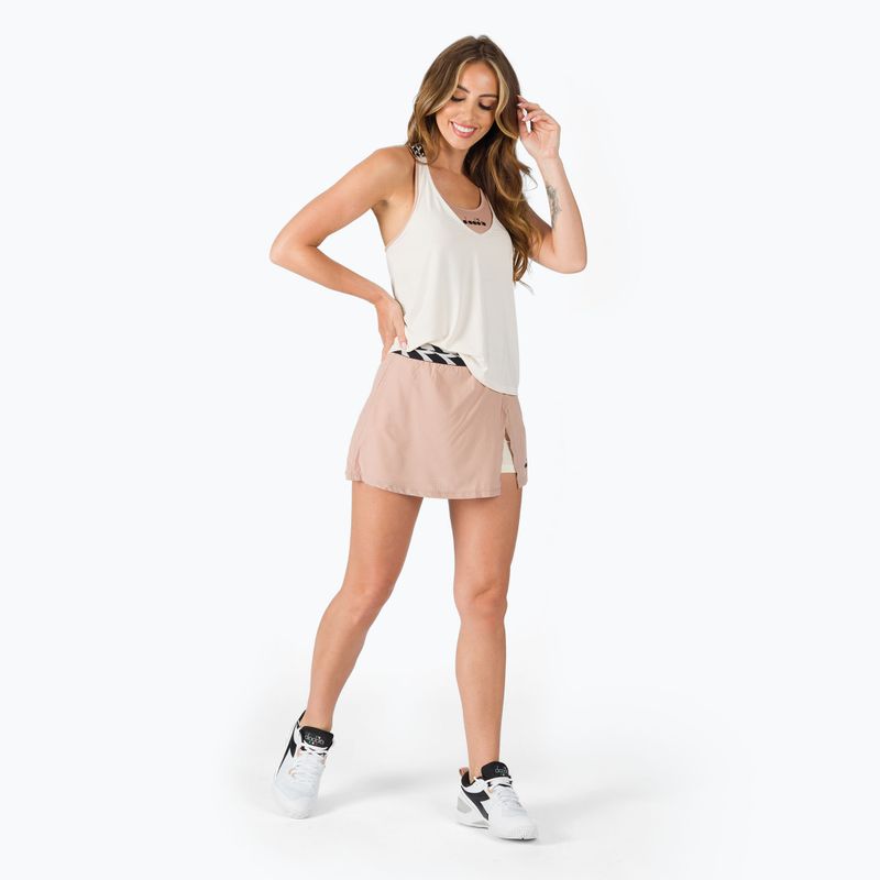 Spódnica Diadora rosa mogano/bianco sospiro 2
