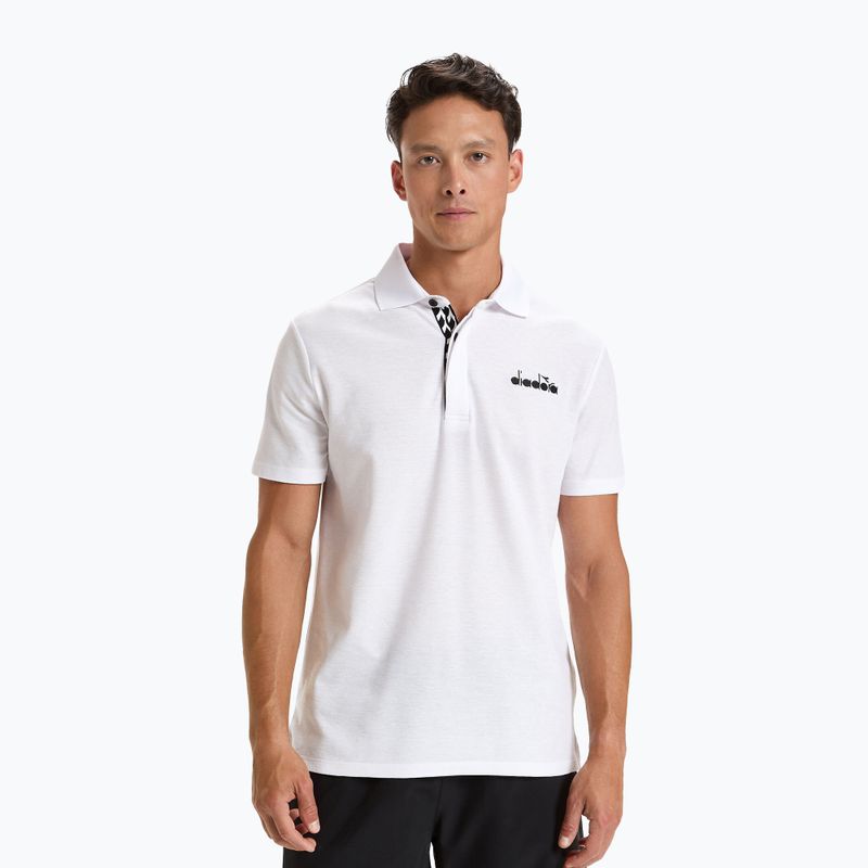 Koszulka polo męska Diadora Statement bianco ottico 2