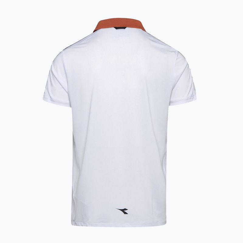 Koszulka polo męska Diadora Challenge bianco ottico 2