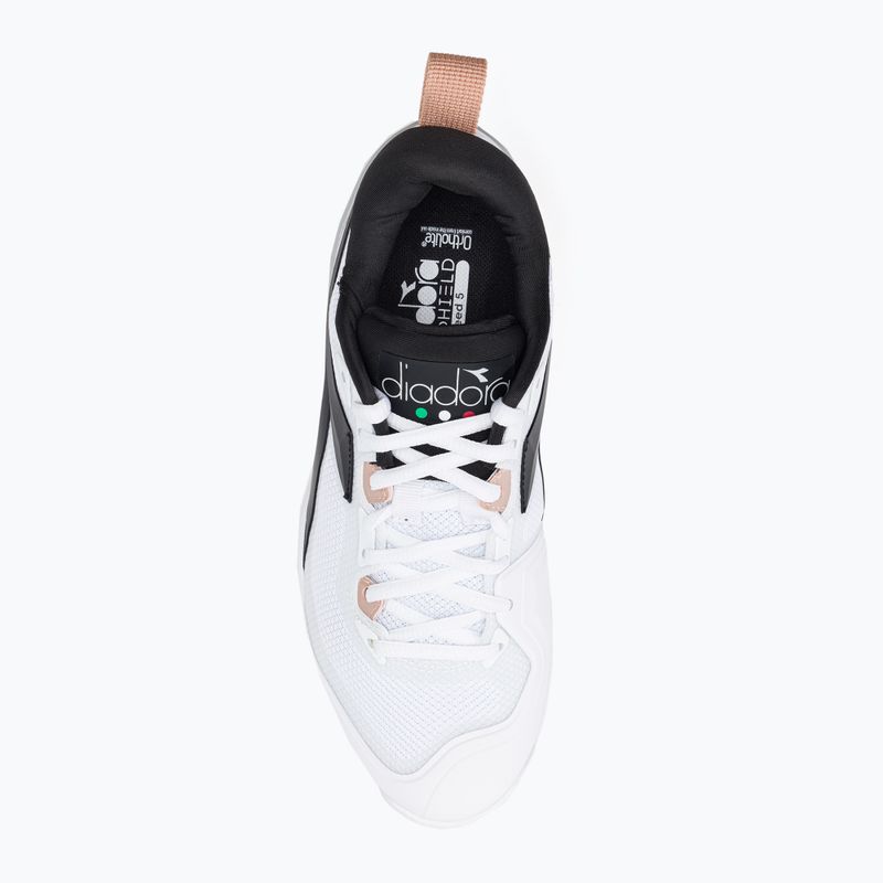 Buty do tenisa damskie Diadora Speed Blushield 5 AG biało-czarne DD-101.176941 6