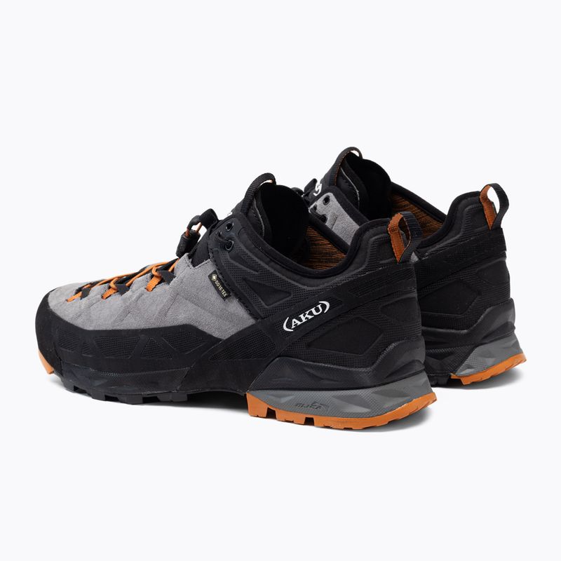 Buty podejściowe męskie AKU Rock DFS GTX grey/orange 3