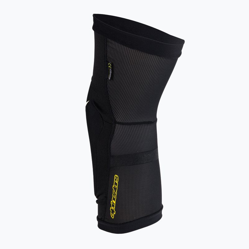 Ochraniacze rowerowe na kolana Alpinestars Paragon Plus Knee black/acid yellow 2