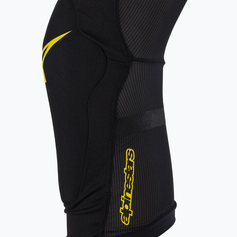 Ochraniacze rowerowe na kolana Alpinestars Paragon Plus Knee black/acid yellow 3