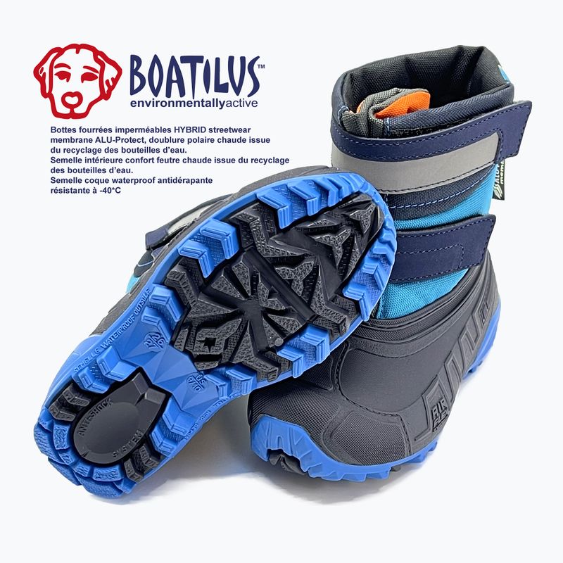Śniegowce dziecięce Boatilus Hybrid Sport 2 Velcro cobalt 9