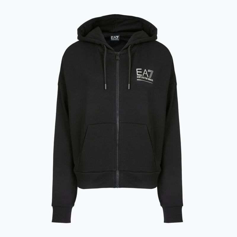 Dres damski EA7 Emporio Armani Train Visibility Zip black/silver 3