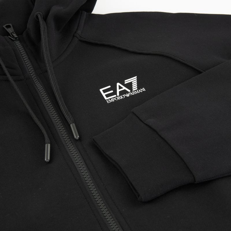 Bluza męska Emporio Armani EA7 Train Logo Series Extended Logo Hoodie Fz black/white 5