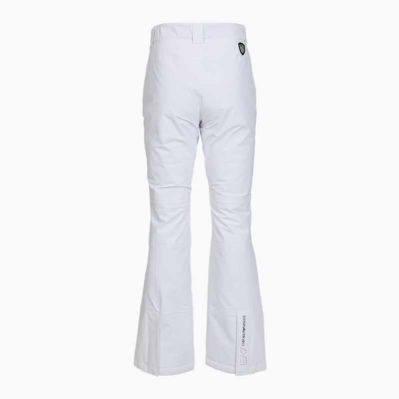 Spodnie narciarskie damskie EA7 Emporio Armani Ski Cortina Toray white 2
