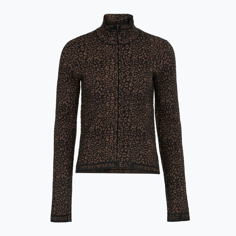 Komplet bielizny termoaktywnej damskiej EA7 Emporio Armani Ski Jacquard Knitted fancy brown animalier 3