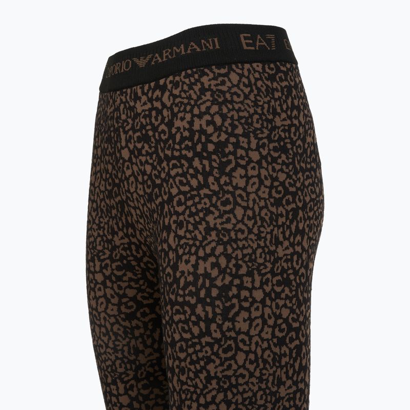 Komplet bielizny termoaktywnej damskiej EA7 Emporio Armani Ski Jacquard Knitted fancy brown animalier 9