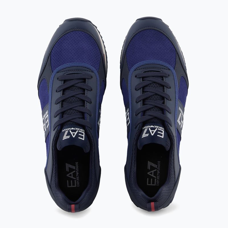 Buty EA7 Emporio Armani Black & White Suede sky captain/deep cobal/mineral 5