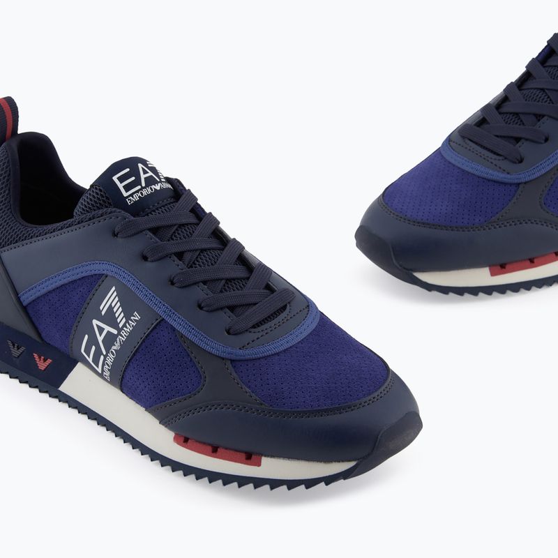 Buty EA7 Emporio Armani Black & White Suede sky captain/deep cobal/mineral 6