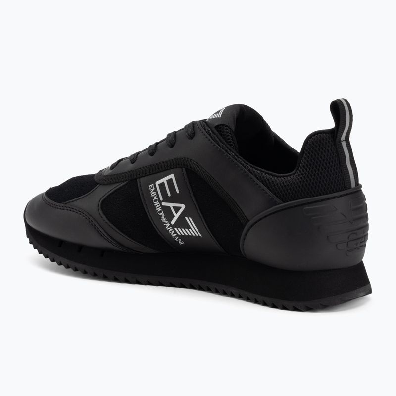 Buty EA7 Emporio Armani Black & White Suede triple black micropunch 3