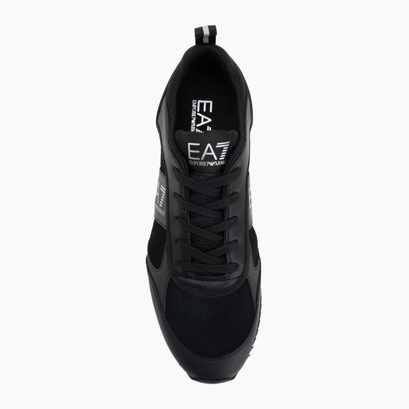 Buty EA7 Emporio Armani Black & White Suede triple black micropunch 5