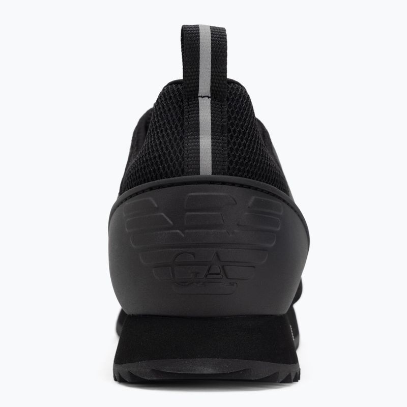 Buty EA7 Emporio Armani Black & White Suede triple black micropunch 6