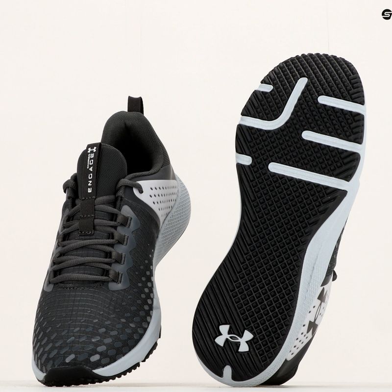 Buty treningowe męskie Under Armour Charged Engage 2 black/white/black 11