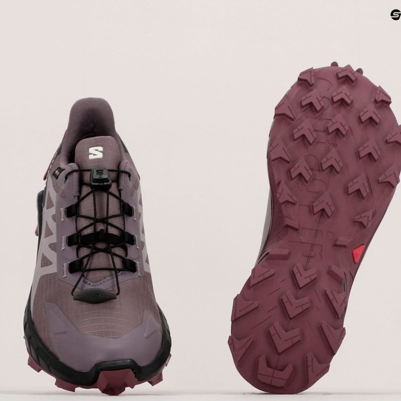 Buty do biegania damskie Salomon Supercross 4 GTX moonscape/black 13