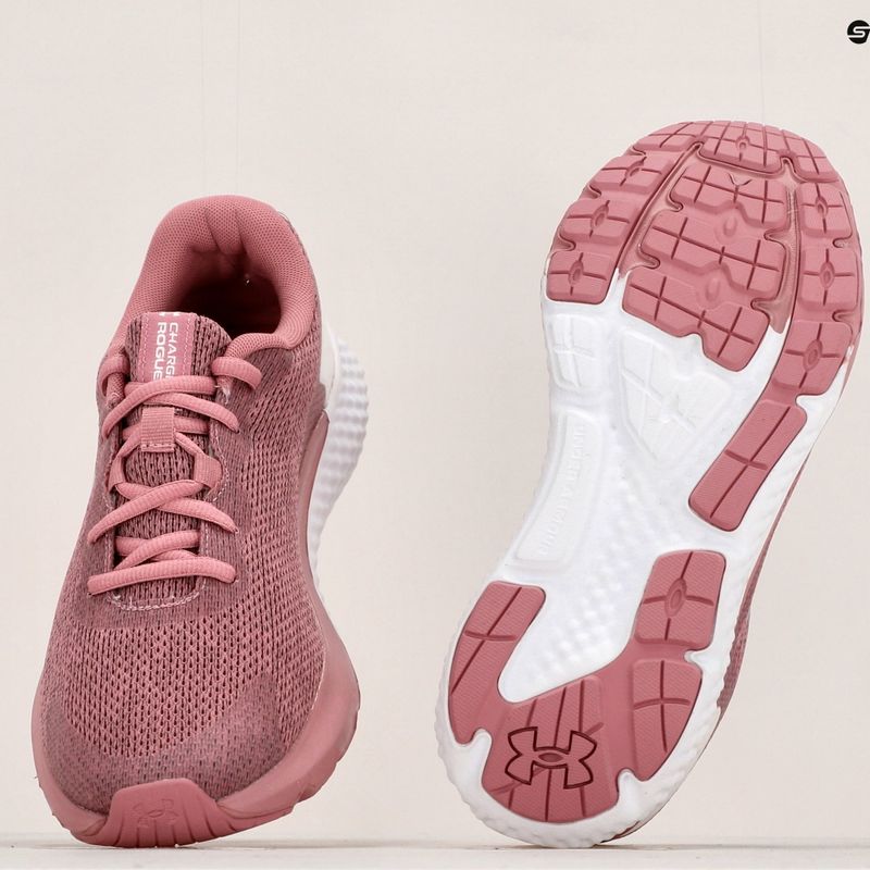 Buty do biegania damskie Under Armour W Charged Rogue 3 Knit pink elixir/white/metallic silver 17