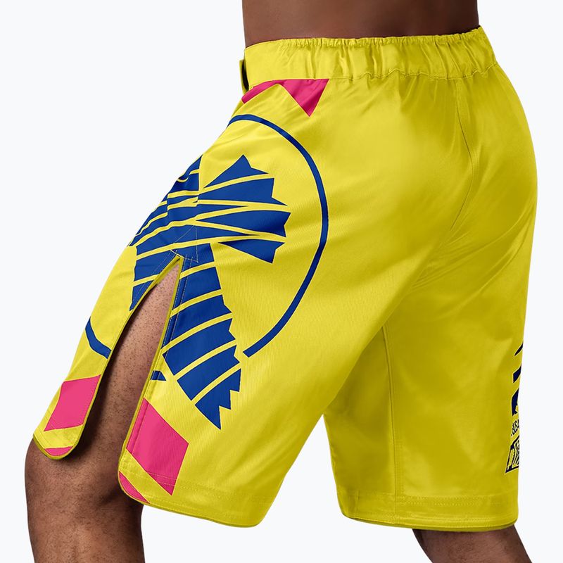 Spodenki treningowe Hayabusa Icon Fight yellow/blue 3