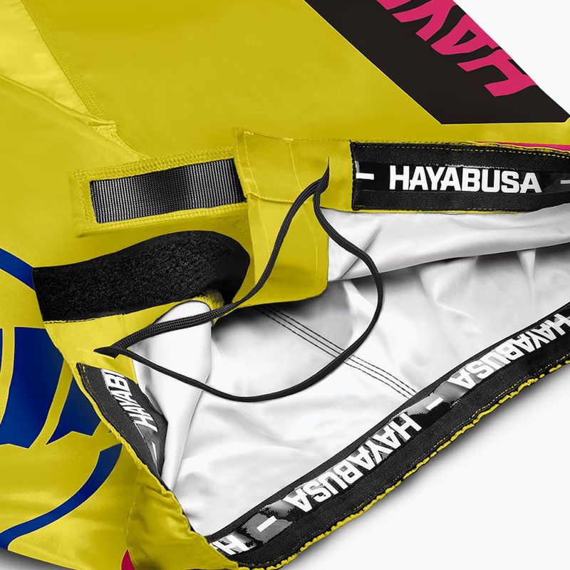 Spodenki treningowe Hayabusa Icon Fight yellow/blue 6