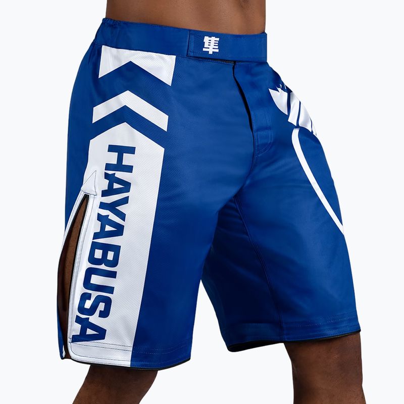 Spodenki treningowe Hayabusa Icon Fight blue/white 2