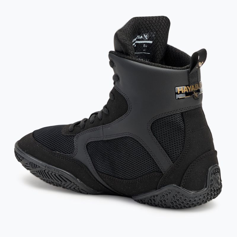 Buty bokserskie męskie Hayabusa Pro Boxing black 3