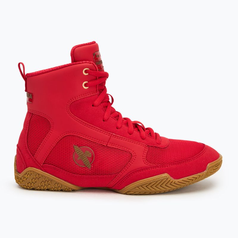 Buty bokserskie męskie Hayabusa Pro Boxing black red 2