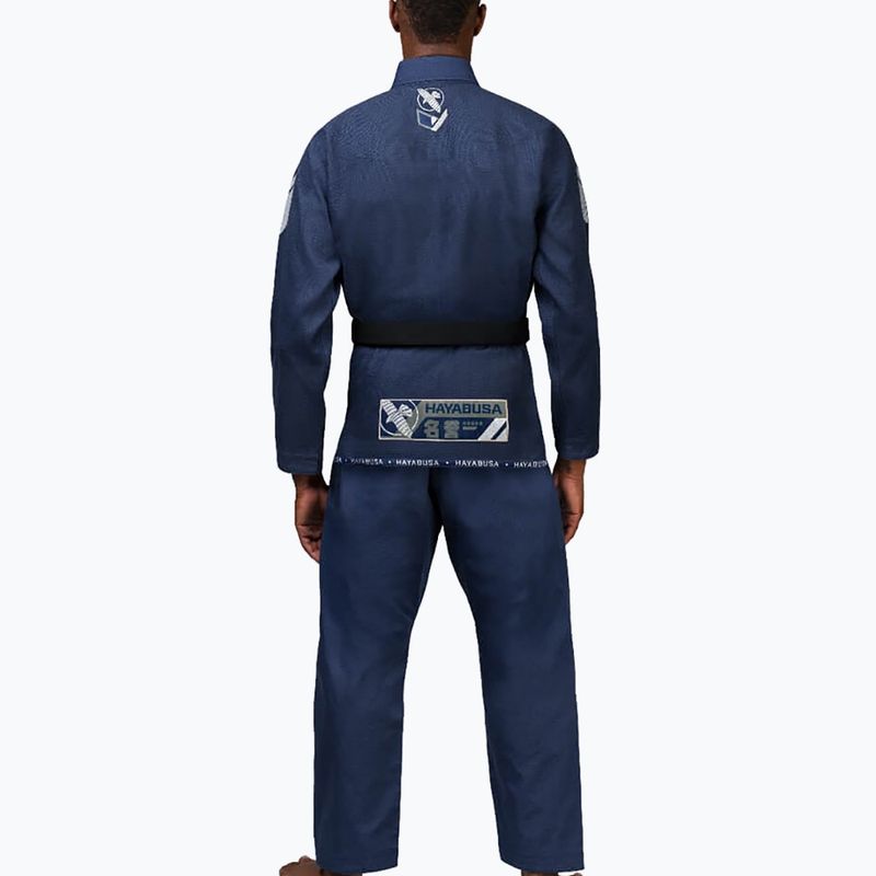 GI do brazylijskiego jiu-jitsu Hayabusa Ascend Lightweight navy 3