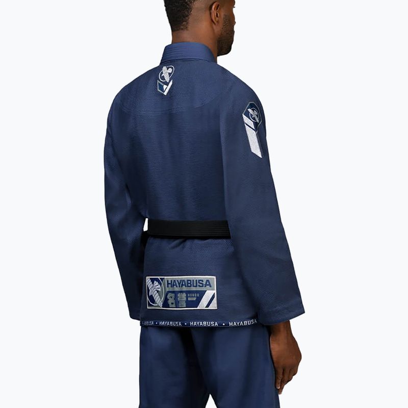 GI do brazylijskiego jiu-jitsu Hayabusa Ascend Lightweight navy 4