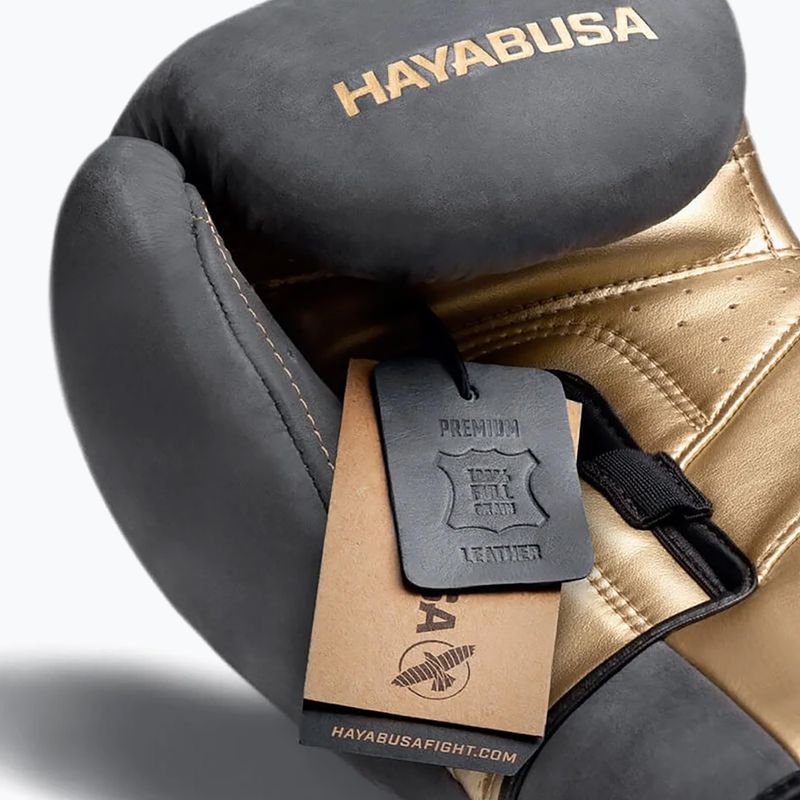 Rękawice bokserskie Hayabusa T3 LX Vintage black/gold 4