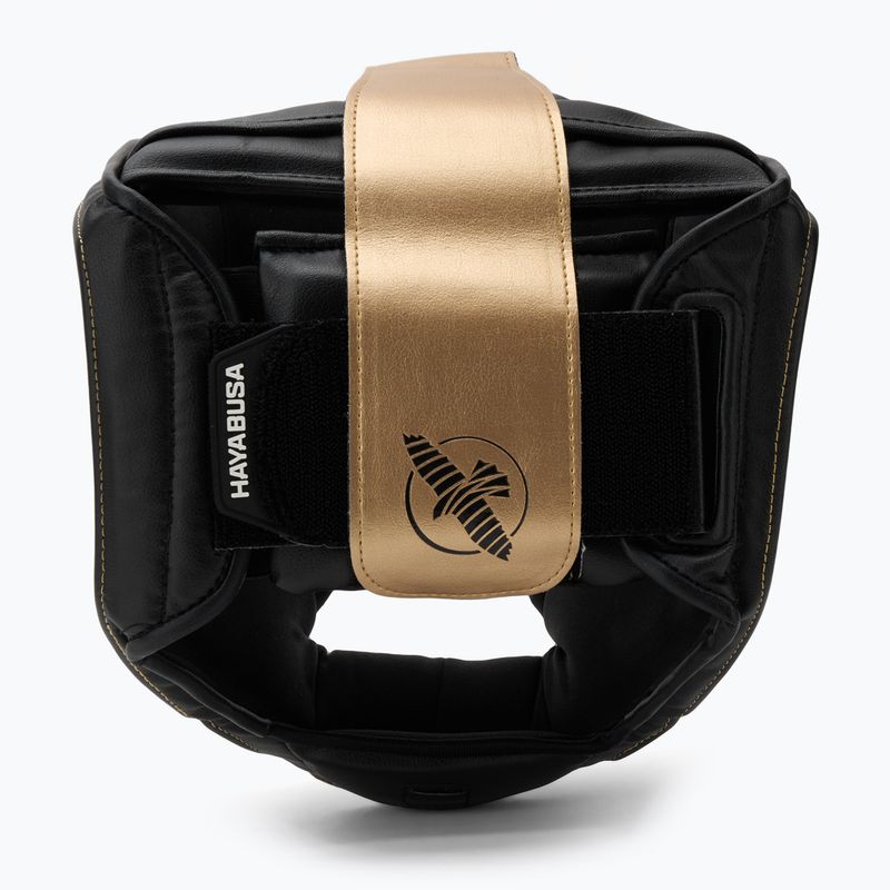 Kask bokserski Hayabusa T3 Headgear black/gold 5