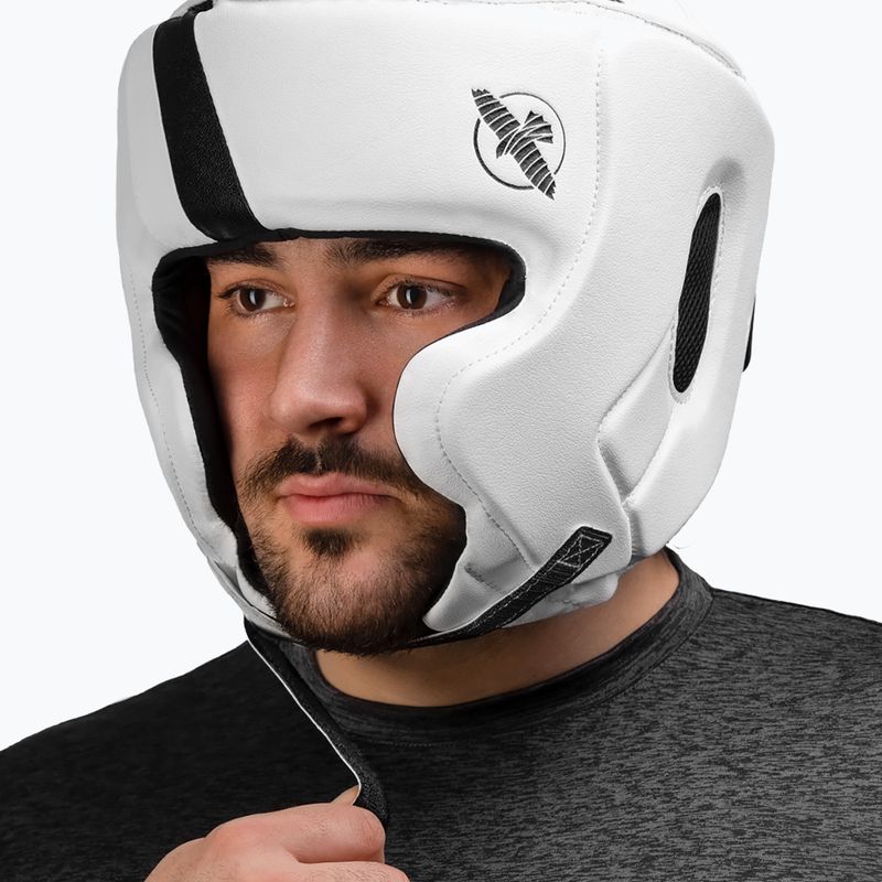 Kask bokserski Hayabusa T3 Headgear white/black 5