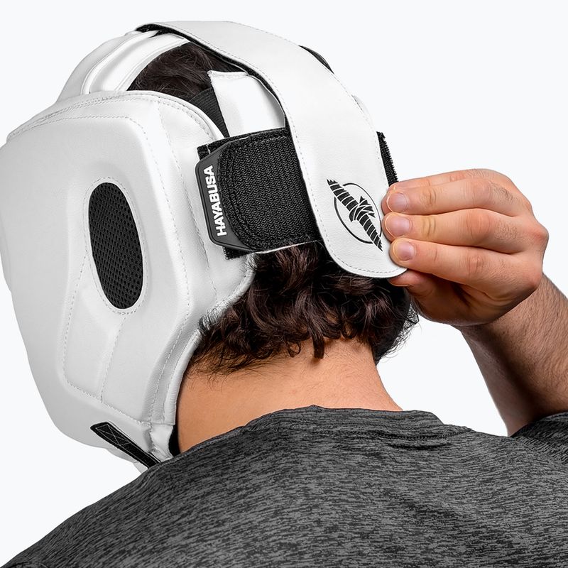 Kask bokserski Hayabusa T3 Headgear white/black 7