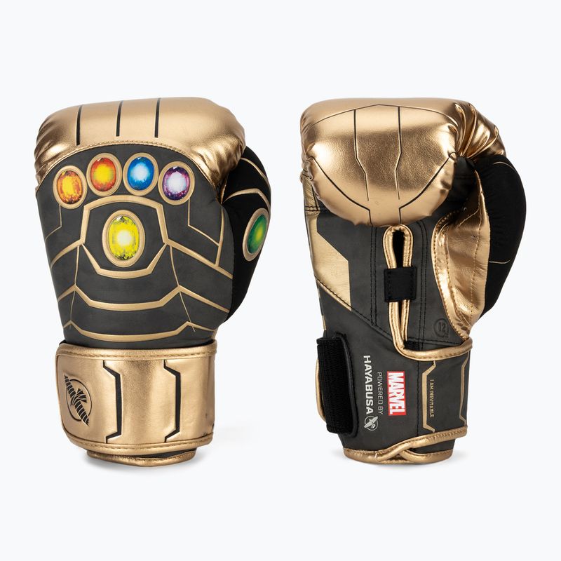 Rękawice bokserskie Hayabusa Marvel's Thanos gold/black 2