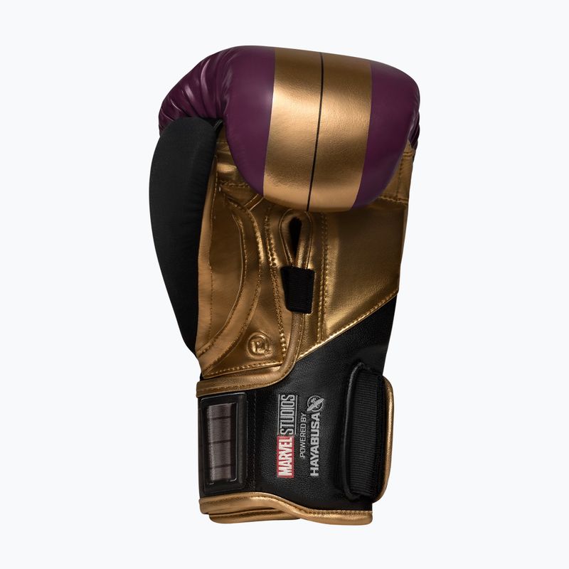 Rękawice bokserskie Hayabusa Marvel's Batroc purple/gold 4