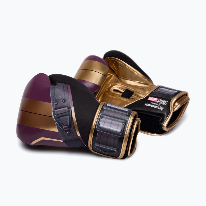 Rękawice bokserskie Hayabusa Marvel's Batroc purple/gold 6