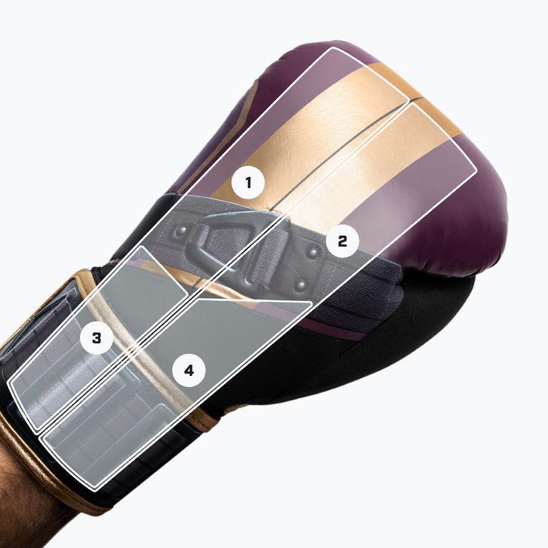 Rękawice bokserskie Hayabusa Marvel's Batroc purple/gold 8