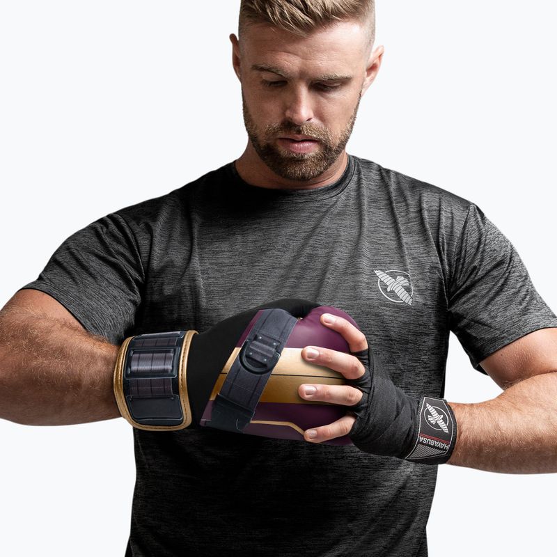 Rękawice bokserskie Hayabusa Marvel's Batroc purple/gold 10