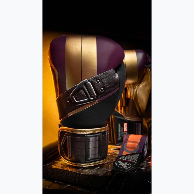 Rękawice bokserskie Hayabusa Marvel's Batroc purple/gold 12