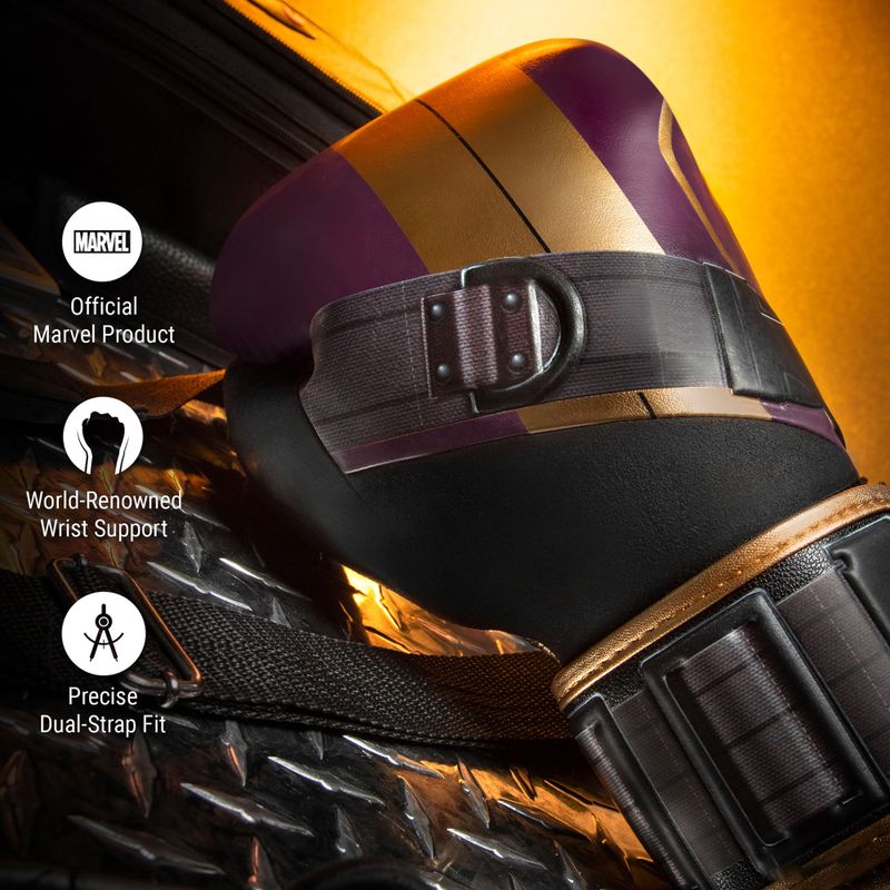 Rękawice bokserskie Hayabusa Marvel's Batroc purple/gold 14