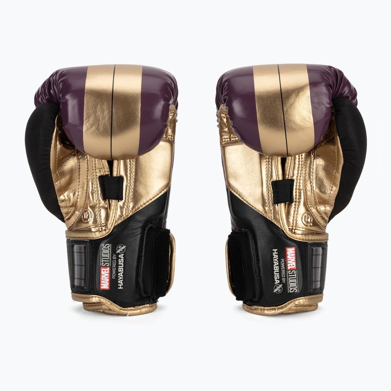 Rękawice bokserskie Hayabusa Marvel's Batroc purple/gold 3
