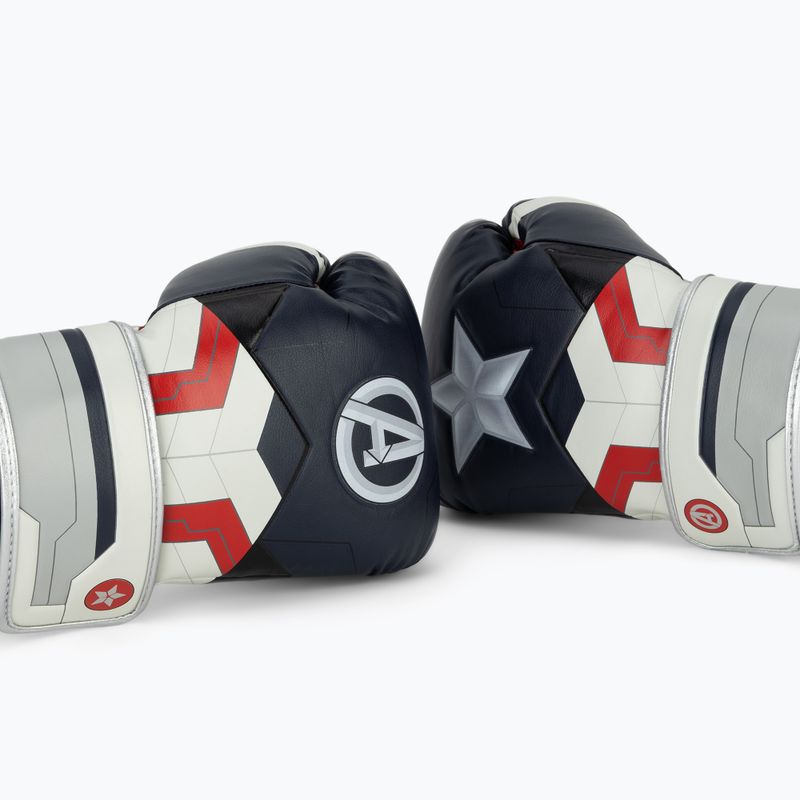 Rękawice bokserskie Hayabusa Marvel's Captain America silver/blue 7