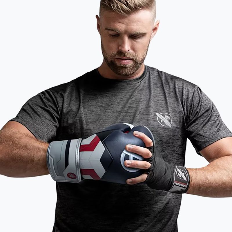 Rękawice bokserskie Hayabusa Marvel's Captain America silver/blue 3